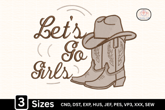 A Cowgirl Embroidery Design for Handmade Gifts That Sells