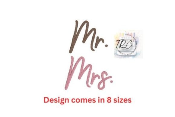 A Professional Review of the Mr & Mrs Script Embroidery Design