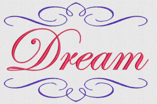 Dream: An Edwardian Script Design for Seasonal Embroidery