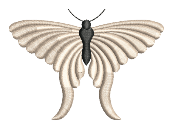 Elegant Luna Moth Embroidery for Handmade Businesses