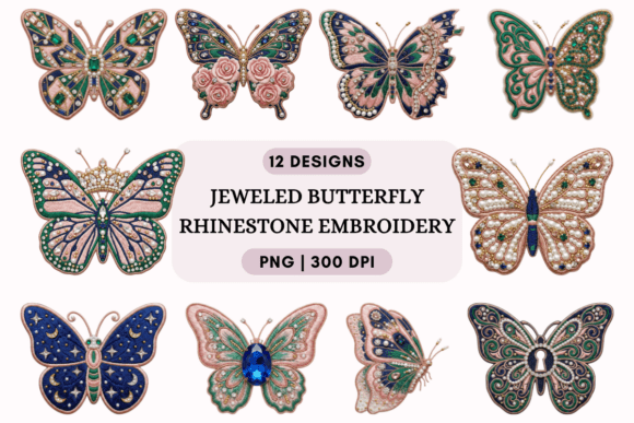 Embroidered Elegance: Reviewing Jeweled Butterfly Rhinestone Embroidery