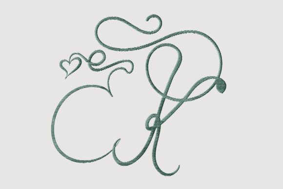 Evaluating the K Lovely Script Monogram Embroidery Design