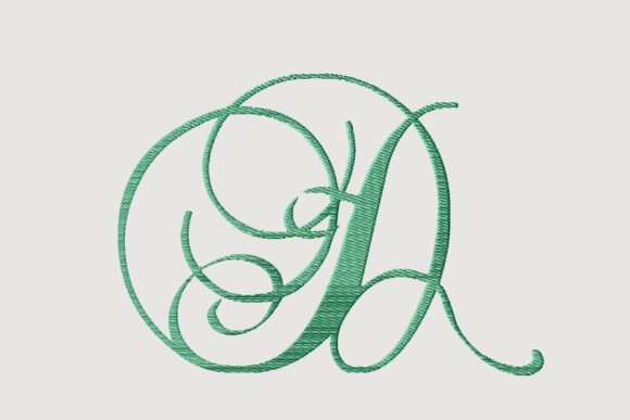 Monogram D Cursive Script for Business Branding