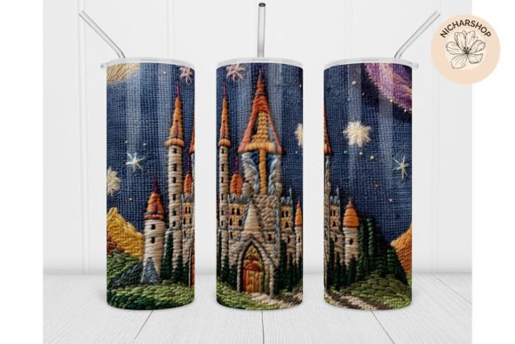 My Designer's Take on the 20oz 3D Castle Embroidery Wrap