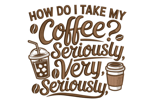 Seriously Coffee Quote – Funny Barista Embroidery Review