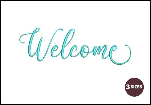 Why the Welcome Embroidery Design is a Gift Shop Favorite